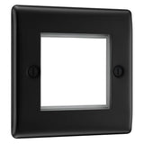 BG NFBEMS2 Matt Black Double Euro Plate