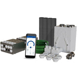 Blauberg EC-SB-250-AK3 Komfort 3-Bed Flat or Apartment Vertical MVHR Heat Recovery Ventilation Kit