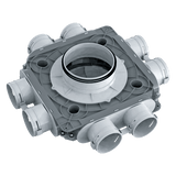 Blauberg SR-160-75X8-50P-K BlauFast 75mm Plastic Radial Duct Manifold Box - 160mm Connection - 8 Port