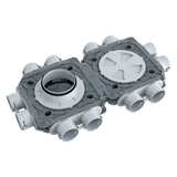 Blauberg SR-200-75X12-50P-K BlauFast 75mm Plastic Radial Duct Manifold Box - 200mm Connection - 12 Port