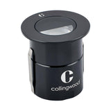 Collingwood GL019BKHM40 LED Half Moon Ground Light Black Finish Neutral White 4000K