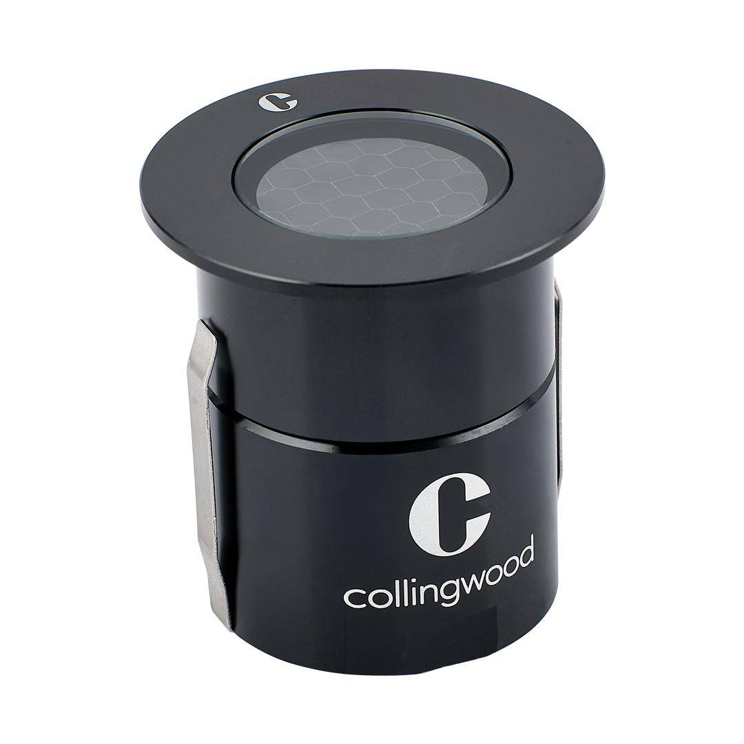 Collingwood GL019BKLG22F LED Low Glare Ground Light Black Finish Flood Extra Warm White 2200K