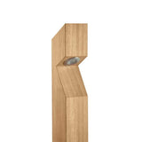 Collingwood BL01FIB30 LED Bollard Iroko Wood Finish, White (3000K)