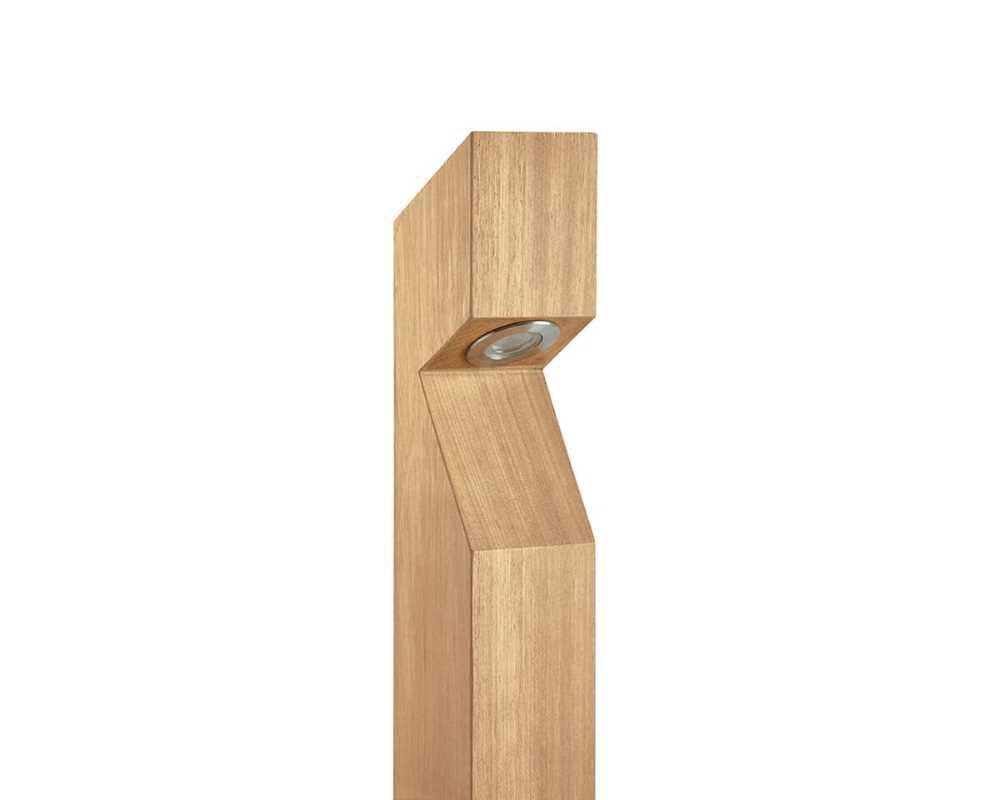 Collingwood BL01FOB27 LED Bollard Oak Wood Finish, Warm White (2700K)