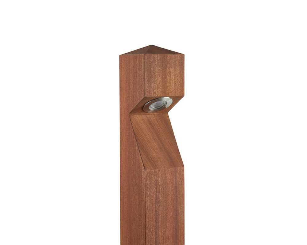 Collingwood BL01PSB27 LED Bollard Sapele Wood Finish, Warm White (2700K)