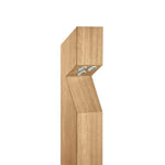 Collingwood BL03FIB27 LED Bollard Iroko Wood Finish, Warm White (2700K)