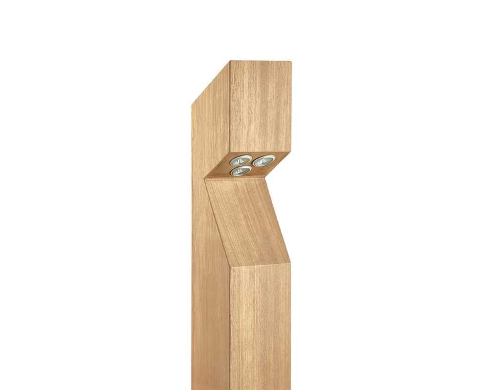 Collingwood BL03FOS27 LED Bollard Oak Wood Finish, Warm White (2700K)