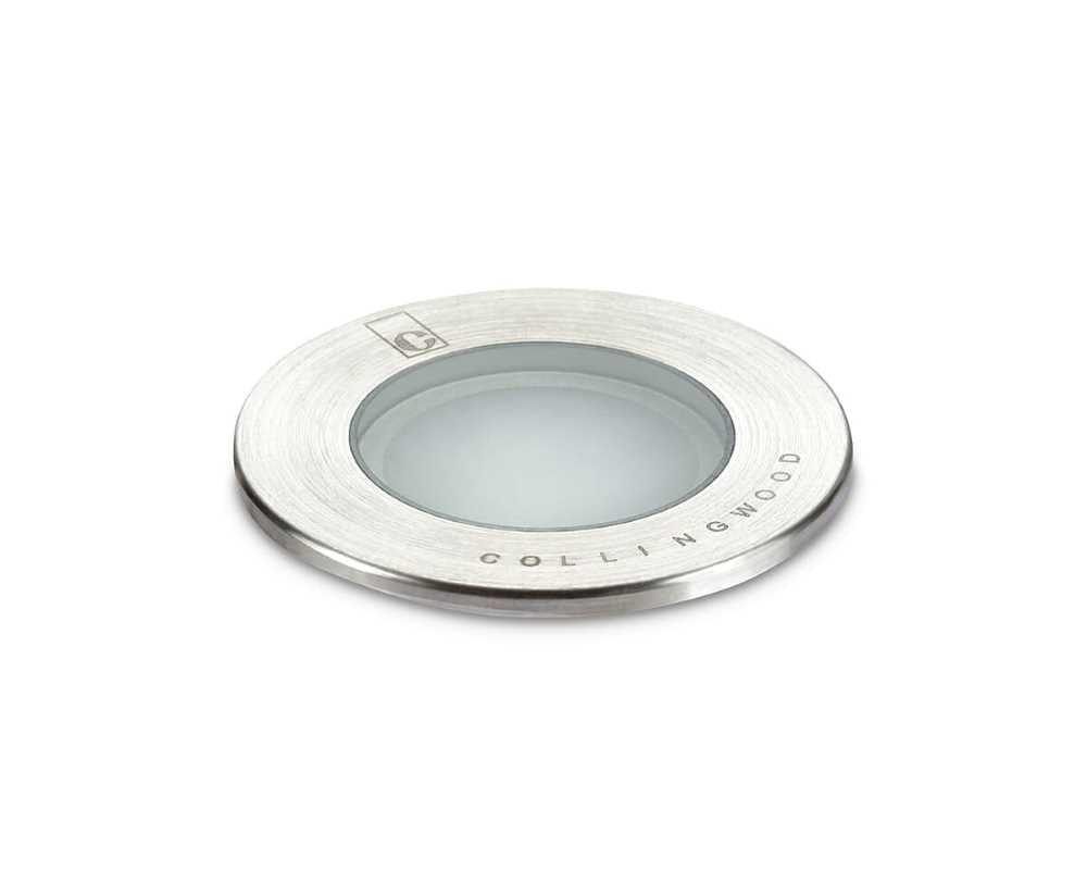 Collingwood GL018 C BLUE LED Ground Light Brushed Stainless Steel Finish