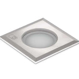 Collingwood GL018 SQ BLUE LED Ground Light Brushed Stainless Steel Finish, Blue