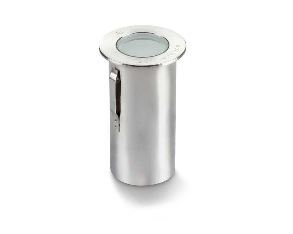 Collingwood GL019DMBL27 LED Ground Light Brushed Stainless Steel Finish, Warm White (2700K)