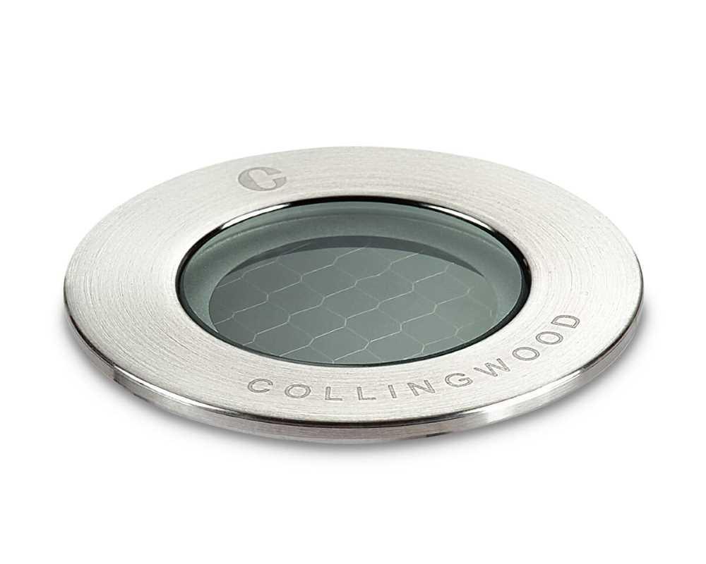 Collingwood GL019LGF27 LED Ground Light Brushed Stainless Steel Finish, Warm White (2700K)