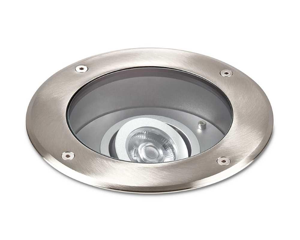 Collingwood GL07D24X30 LED Ground Light Brushed Stainless Steel Finish, White (3000K)