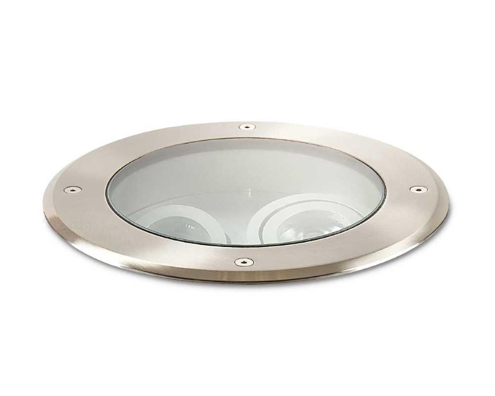 Collingwood GL08D24X30 LED Ground Light Brushed Stainless Steel Finish, White (3000K)