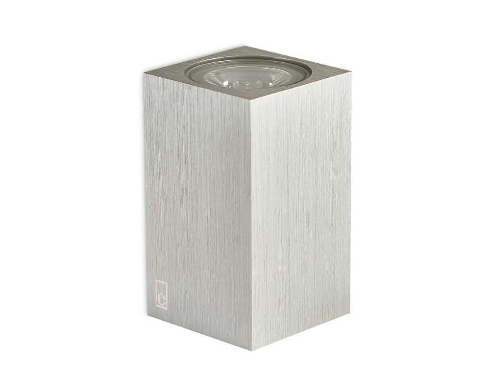 Collingwood MC020 S 27 LED Mini Cube Light Brushed Stainless Steel Finish, Warm White (2700K)