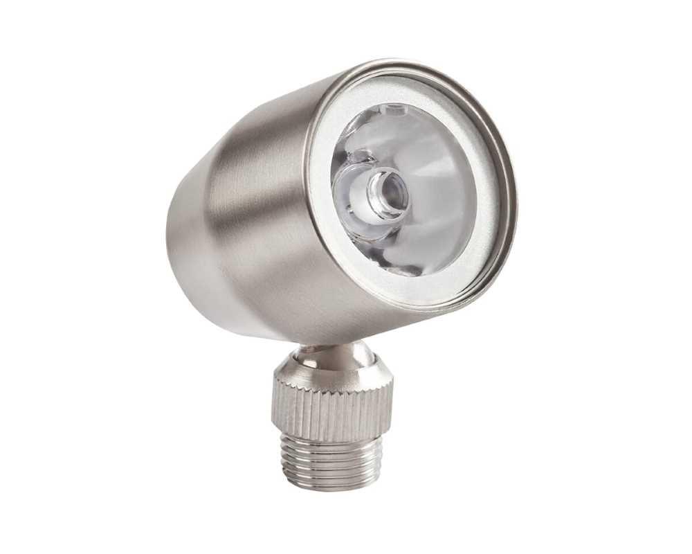 Collingwood MS02 IP 27 LED Adjustable Mini Light Brushed Stainless Steel Finish, Warm White (2700K)