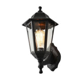 Forum Coast Bianca Up Down Lantern Wall Light Black