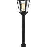 Forum Coast Bianca Tall Post Lantern Black