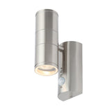 Forum Zinc Islay Up Down GU10 Wall Light PIR