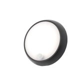 Forum Coast Cano 8w LED Round Bulkhead PIR IP65 Black