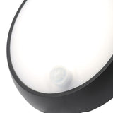 Forum Coast Cano 8w LED Round Bulkhead PIR IP65 Black