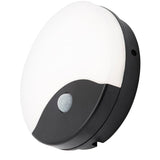 Forum Coast Turus 15w Round Bulkhead PIR IP65 Black