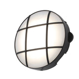 Forum Coast Capella 15w LED Round Grid Bulkhead IP65 Black