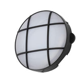 Forum Coast Capella 15w LED Round Grid Bulkhead IP65 Black