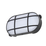 Forum Coast Capella 15w LED Oval Grid Bulkhead IP65 Black