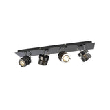 Forum Inlight Pedro Cylinder 4 Light Bar Spot Black Chrome