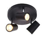 Forum Inlight Harvey Spot 3 Light Plate Black