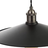 Forum INL-33819-MBLK Inlight Rigel Large Shallow Diner Shade