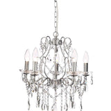 Forum Spa Pro Annalee Large 5 Light Chandelier Chrome