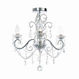 Forum Spa Vela 3 Light Bath Chandelier Chrome