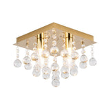 Forum Spa Orlando 4 Light Ceiling Lamp IP44 Satin Brass