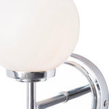 Forum Spa Porto 1 Light Wall Lamp Chrome Opal