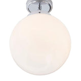 Forum Spa Porto 1 Light Semi-Flush Chrome Opal