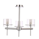 Forum Spa Gene Cylinder 3 Light Flush Chrome