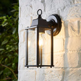 Forum Zinc Ceres Bevelled Glass Lantern Black