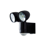 Forum Zinc Sirocco 2 Light LED PIR Spot Black