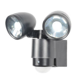 Forum Zinc Sirocco 2 Light LED PIR Spot Black