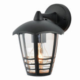 Forum Zinc Perdita DCCurved Wall Lantern Black