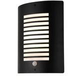 Forum Zinc Sigma Pan Slat Wall Light PIR Textured Black