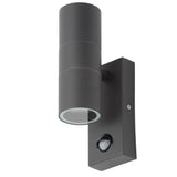 Forum Zinc Leto 2 Light with PIR Anthracite