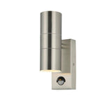 Forum Zinc Leto 2 Light with PIR Stainless Steel