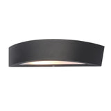 Forum Zinc Moku Aluminium Up Down Wall Light E27 Black