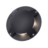 Forum Zinc Scout 4 x 1w LED Surface Mount Ground Light Aluminium IP67 Black