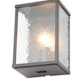 Forum Zinc Keb Wall Lantern Water Glass