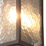 Forum Zinc Keb Wall Lantern Water Glass