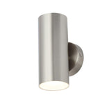 Forum Zinc Melo 2 x 5w LED Wall Light Stainless Steel