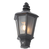 Forum Zinc Persei Half Lantern Photocell Black